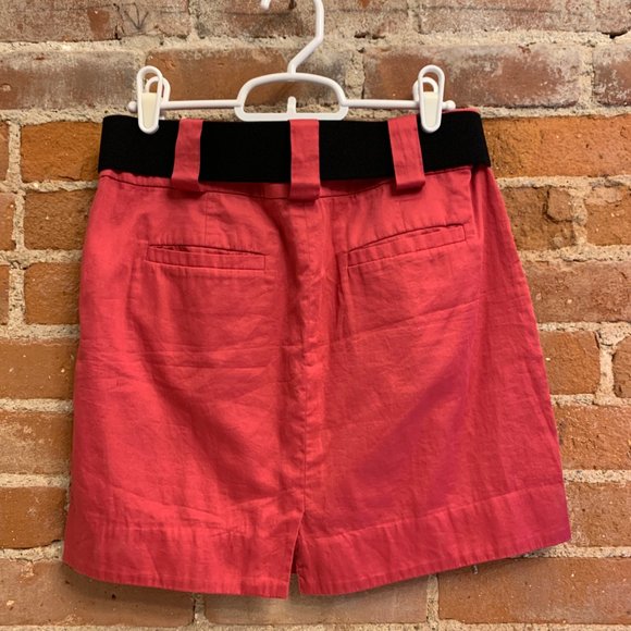 41. BCBGeneration Woman’s Summer Spring & Flirty Mini Work Skirt - Coral - Picture 2 of 4